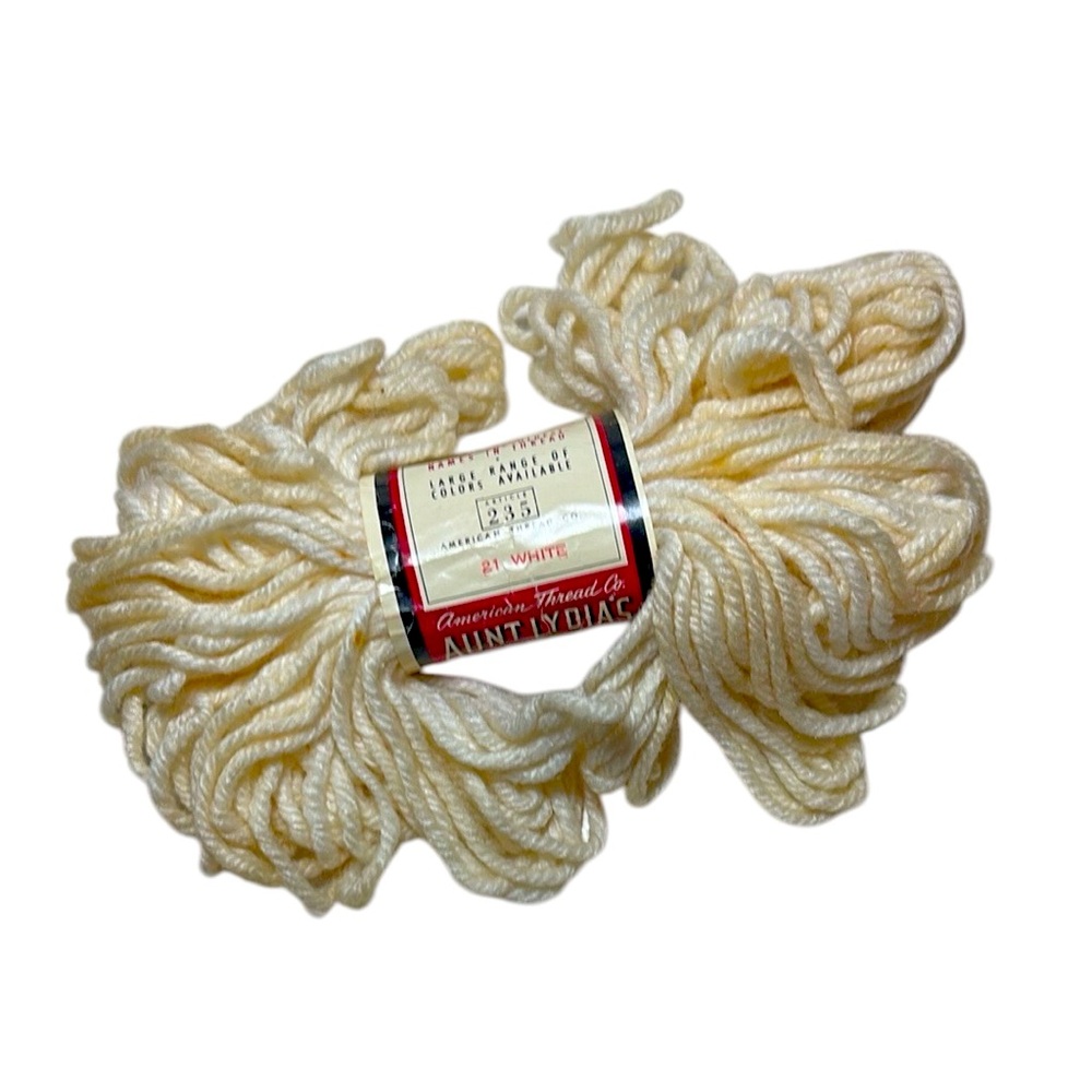 Aunt Lydia’s Rug Yarn Vintage White